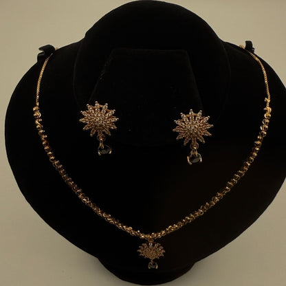 Gold-Plated Starburst Locket Set –JSB-LOCKET-002